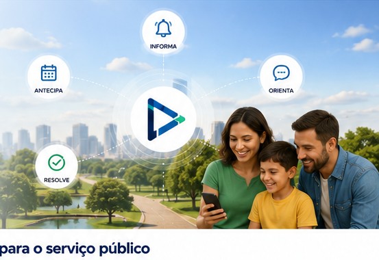 Família utilizando serviços digitais em uma cidade conectada